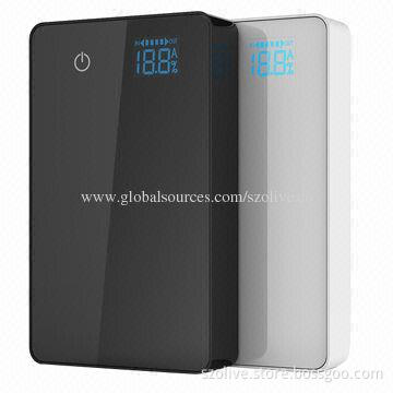 High-voltage Battery Chargers/Power Banks with 10,000mAh Capacity, ABS Plastic Material